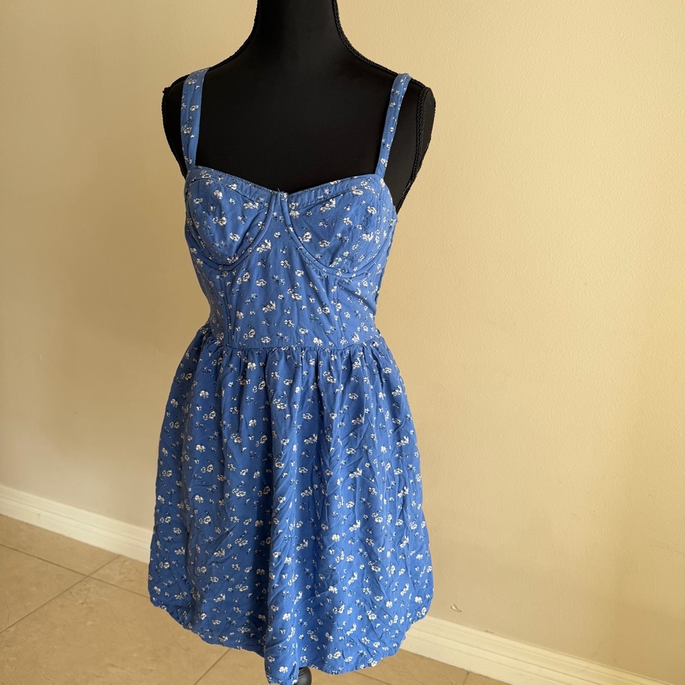 Abercrombie & Fitch Blue Floral Mini Dress